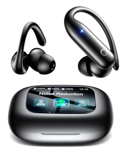 LEEMC Wireless Earbuds, Bluetooth Headphones 6.0, Ear Buds with Touch Screen, ANC ENC Noise...