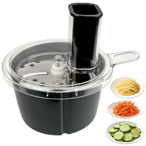 Trancheur de Légumes Multifonction Compatible avec TM5 & TM6, Spiraleur en Acier Inoxydable et ABS, Accessoire de Cuisine pour Couper les Légumes en Tranches...