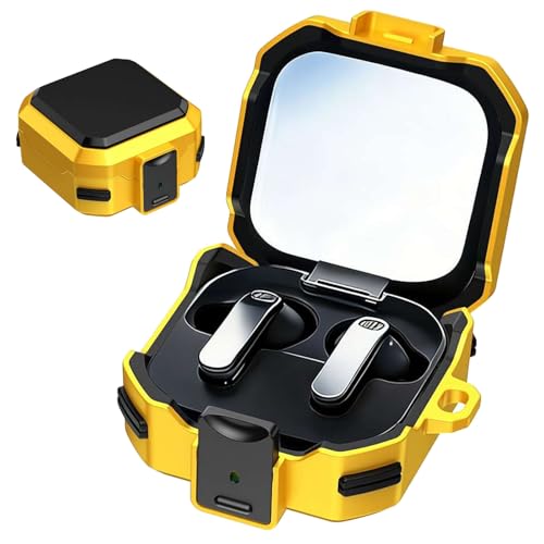 for Galaxy Buds 4 Pro / 4 (2026) �p�ϏՌ��P�[�X ? �{�^�����b�N�t���ϏՌ��A�[�}�[�J�o�[�A�f���A�����C���[PC + TPU�ی�A�t���J�o�[�n�[�h�V�F���A���C�����X�[�d�Ή� (���F)