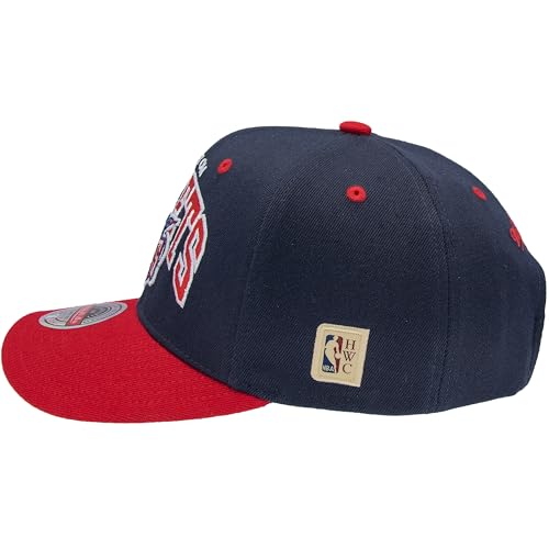 Mitchell & Ness Team Arch Casquette de Baseball avec Fermeture Classic Red Snapback - Houston Rockets (Bleu Foncé/Rouge) – vue 2