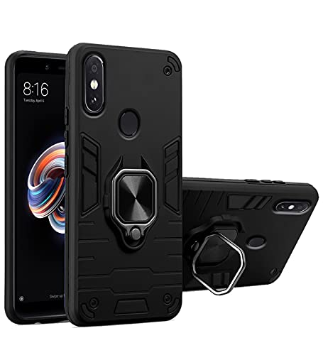 Image of Pikkme Back Cover for Mi A2 (TPU+Plastic Black)