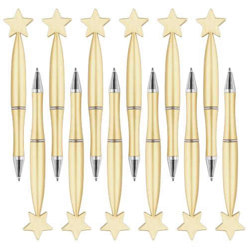 Bolígrafos estrella dorados para regalos en fiestas de Navidad y recuerdos elegantes de oficina