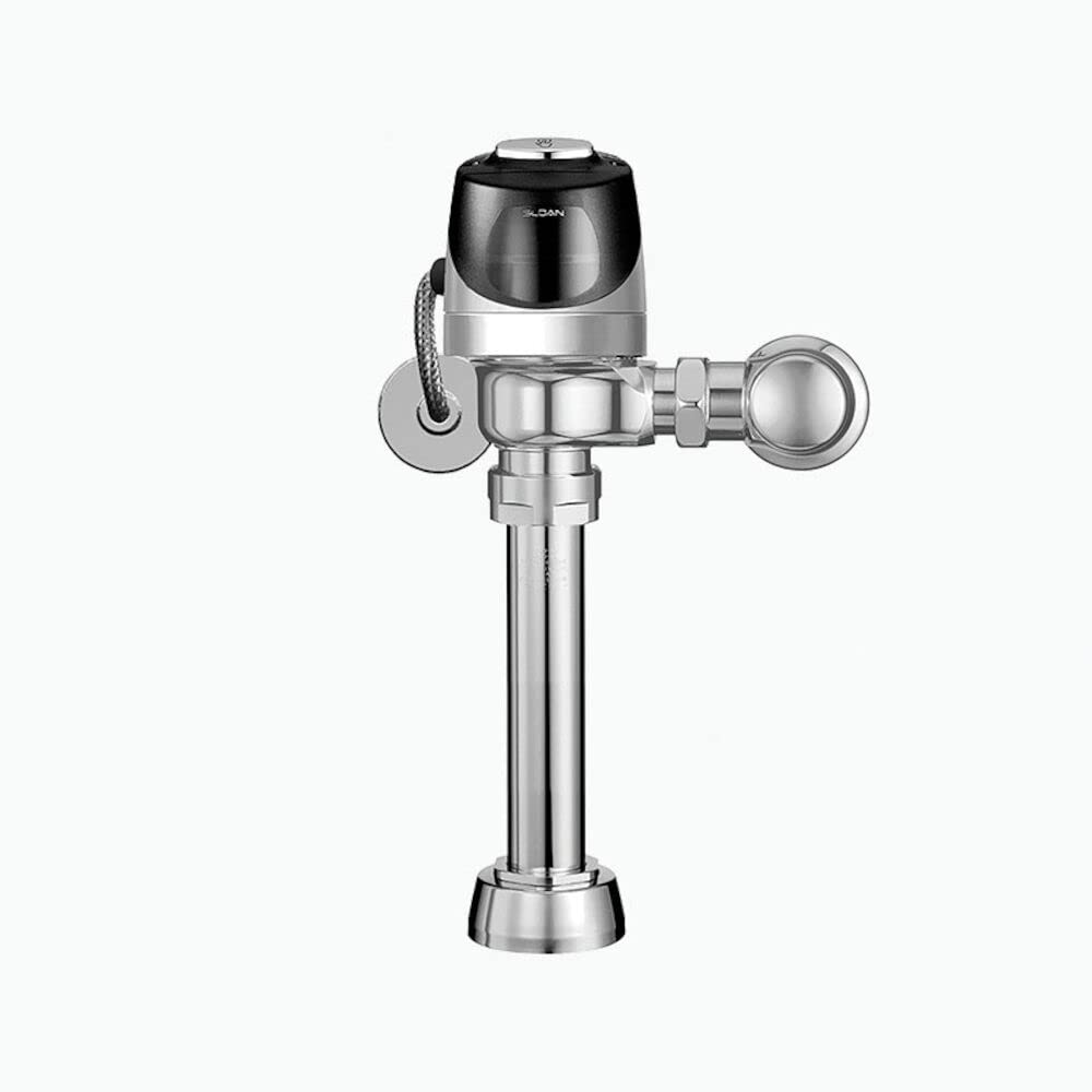 Sloan ECOS 111 Exposed Sensor Hardwired Water Closet Flushometer, 1.28 GPF Flush Valve - Single Flush, Fixture Connection Top Spud, Infrared Sensor, Polished Chrome Finish, 3370421