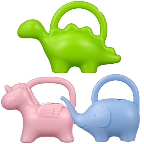 Toddmomy 3pcs Animal Shaped Watering Cans Set for Gardening 