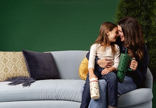 Simple Modern Trek | 40 oz Christmas Tumbler with Handle and Straw Lid | Cup Holder Friendly Insulated Stainless Steel Travel Mug | Holiday Gifts for Women Men Her Him | Winter Trees #2