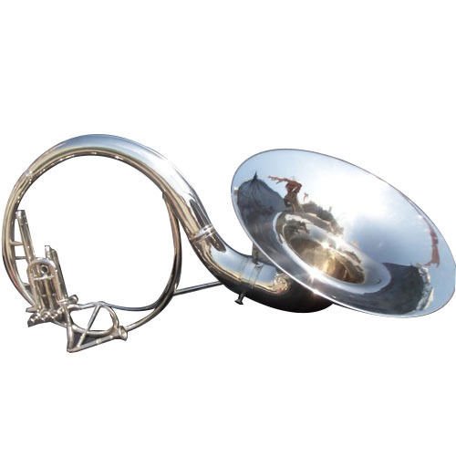 SOUSAPHONE IN OTTONE CON FINITURA CROMATA INDIANA IN CROMATO CON BORSA DA TRASPORTO 63,5 cm