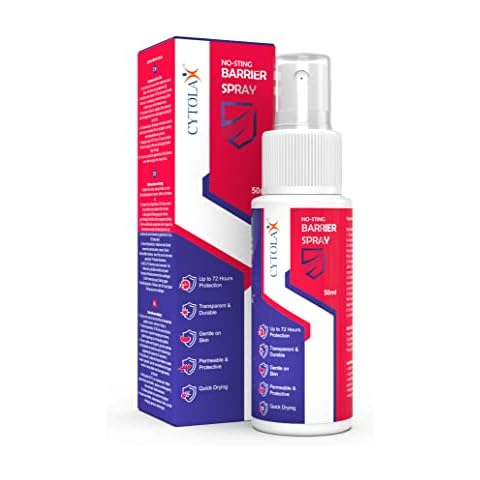 Cytolax No Sting Barrier Spray Film 50ml | 100% Silicone | 72hour protection | Alcohol Free | Transparent & Durable | Quick Drying Cover