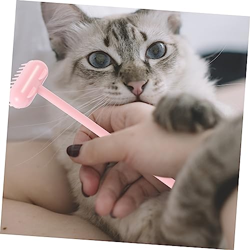 Cepillo de masaje rosa para gatos y perros quitapelusas multifuncional TOYANDONA 7