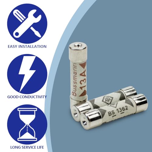 Innfeeltech 6.3*25mm BS1362 Keramik Rohr Sicherung Montage Kit 5 Werte 25pcs 1A/3A/5A/10A/136 Amp 240V Volt