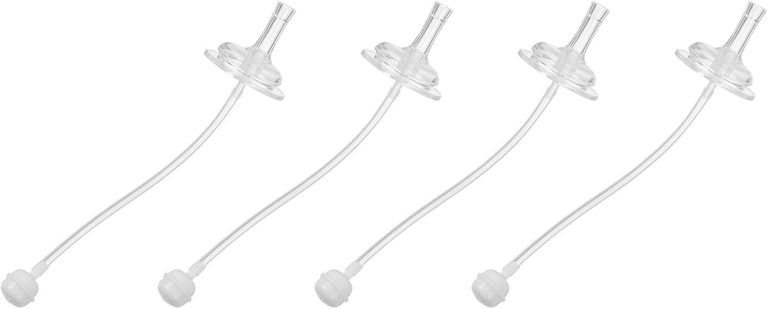 BESTonZON Bottles 12 pcs Feeding Bottle milk straw water straw sucker silicone feeding cup straws Straws Wide Mouth