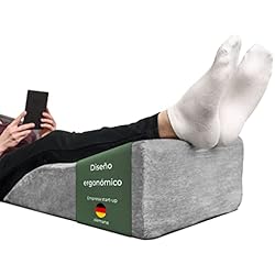 Almohada Para Piernas Con Varices Well B4 Almohada para piernas con Varices - Cojin reposapiernas, Dolor de Espalda y Rodillas, cuña para piernas Pesadas, Mejora la circulación piernas hinchadas, ergonomico, Transpirable Lavable