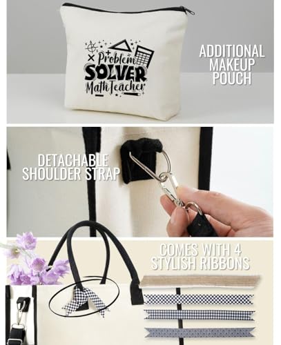 Bolsa Tote de Lona para Maestras de Matemáticas miniatura 5