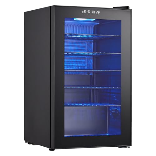 Image of 24 Bottle Wine Fridge, Small Wine Cooler Temperature Adjustment Range 40~61F, Mini Wine Refrigerator Freestanding for Home Kitchen Office Bar, Wine Cellar for Red, White and Champagne