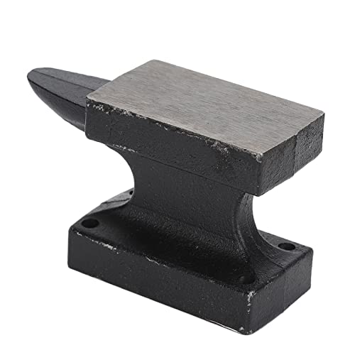 KIMISS Herramienta de Herrero de Cuerno de yunque: Banco de Forja de Hierro Fundido de 1 Lb con Alta Dureza a Prueba de Herrumbre para Fabricación de Joyas y Metalurgia