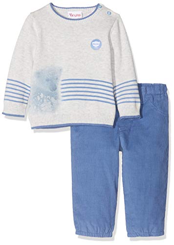 Brums Completo 2 Pezzi con Pantalone Velluto Completino, Blu (Avio Scuro 09 178), 80 (Taglia Produttore:12M) Bimbo