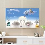 Photo Gallery lvyuds lcd protettori schermo per tv universale tessuto elastico tutto incluso a prova di polvere copertura tv, 32-95 pollici tv colorato casa decorazione(32-39 inch,swan-a) Photo Gallery lvyuds lcd protettori schermo per tv universale tessuto elastico tutto incluso a prova di polvere copertura tv, 32-95 pollici tv colorato casa decorazione(32-39 inch,swan-a)