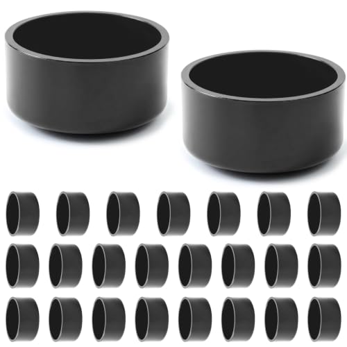 Image of 20 Packs 2 Inch PVC Pipe End Cap, Fits 2.375 inch Od Schedule 40 Furniture Grade, Heavy Duty Slip-on Caps for DIY Furniture, Garden Shelf, Dark Gray