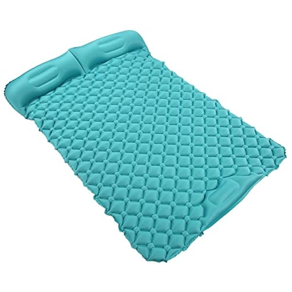 BOLORAMO 2 Persoon Camping Mat, Voetpers Opblaasbare Camping Matras Ultralight Goed Verzegeld voor Backpacken