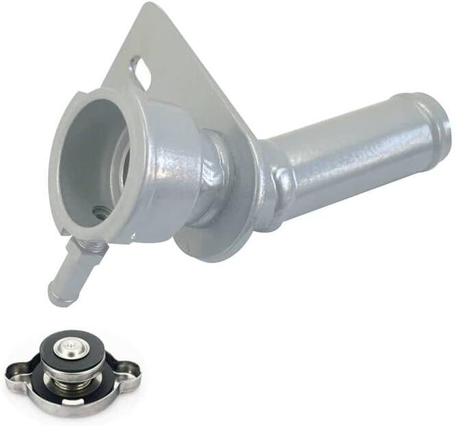 Aluminum Radiator Filler Neck Hose with Cap Replacement for HONDA FIT/JAZZ GD1/GD3/GD5/GE2/GE3 L12A/L13A/L15A 02-08 Silver