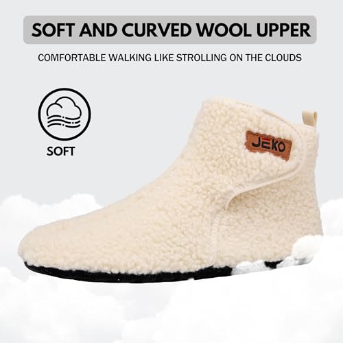 UUBARIS Bootie Slippers for Women Men Furry Warm House Sock Shoes For Indoor Outdoor Teavel2