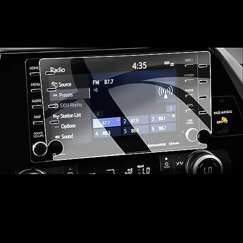 Écran en verre trempé 8 pouces pour GPS Toyota Highlander 2020 2021 2022 et empreinte