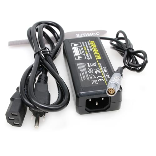 SZRMCC DC 12V 3A Power Supply Adapter 6 Pin Female AC Video Transmission Adapter for DJI High Bright Remote Monitor