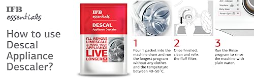 Image of IFB Descale Powder For Washing Machine Drum Cleaner 100g (Pack of 4)