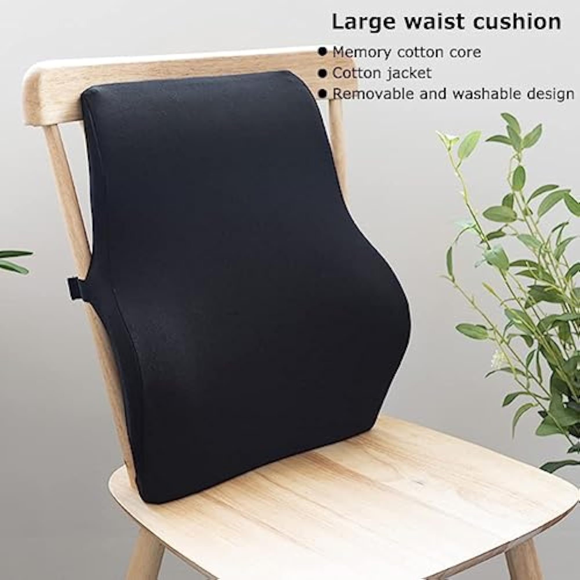Memory Foam Lumbar Support Pillow for Office Chair