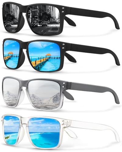 KUGUAOK Polarized Square Sunglasses UV Protection