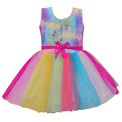 Image of Wish Karo Baby Girls Unicorn Dress Frock-(fe2944)