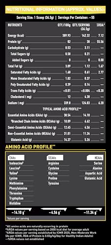 Image of MuscleBlaze Whey Gold, 100% Whey Protein Isolate, Labdoor USA Certified, 30g Whey Protein Per Scoop (Mocha Cappuccino, 2kg / 4.4lb)