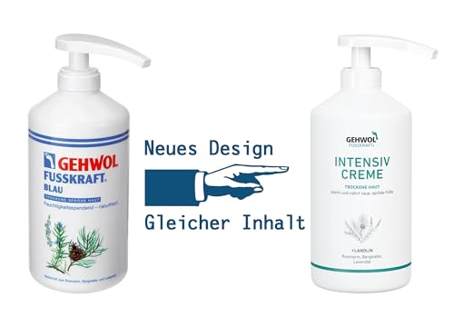 Gehwol Fusskraft Blau Fußcreme Für Trockene Raue Haut 500 ml – Bild 3