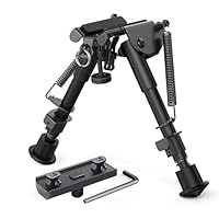 Feyachi Gewehr Zweibein 6-9 Zoll Zweibein mit Schnellwechseladapter für M Lock Schiene, leicht und stabil für Jagd und Schießen