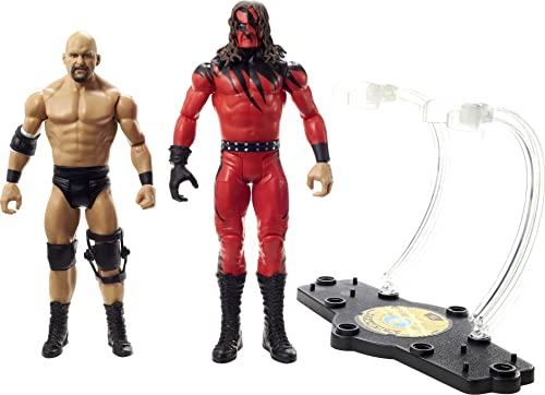 Mattel WWE “Stone Cold” Steve Austin vs Kane Championship Showdown 2-Pack 6-inch Action Figures Monday Night RAW Battle Pack for Ages 6 Years Old...