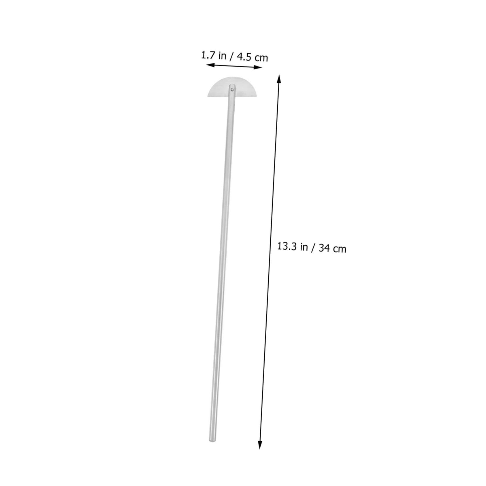 Produktbild von Edelstahl-Rührstab Mit 4-flügligem Paddel | Laborrührer 34 Cm Für Chemische Und Biochemische Anwendungen