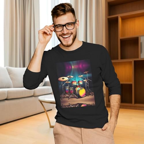 Chemise imprimé Cool Drums pull léger homme pour éviter les coups de fraîcheur