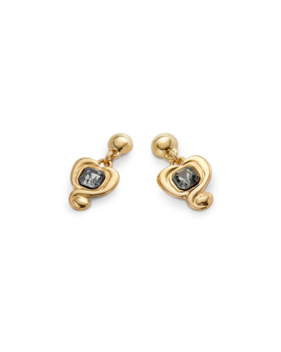 UNO DE 50 | Orecchini | Lega di metalli | Placcati in argento sterling | Con cuore | Cristallo rosa | Gioiello artigianale | Made in Italy, Talla única, Oro, Senza pietra preziosa