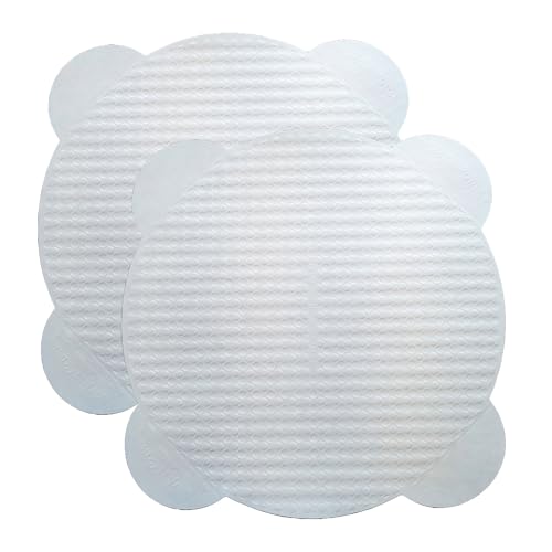 EcoQuality 18 Inch Round Paper Pizza Liner Absorbent Recyclable Compostable Grease Resistant Disposable Stackable Lightweight for Pizzerias, Parties, Catering (100)