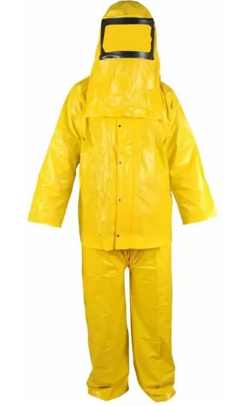 SafetyIndia PVC Chemical Suit acild and alkali splash Safety suit Protection from Chemical Splash with Hood Yellow Color (1 Set) (B0C8JBSXHP) Amazon Price History, Amazon Price Tracker