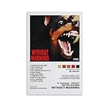 yuZijIAng 21 Savage Poster Without Warning Album Canvas Art Poster And Wall Art Hanging Decor for Modern Family Corridor Posters 12x18inch(30x45cm)