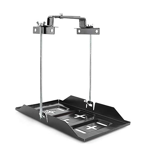 Battery Tray, Universal Battery Tray Clamp Hold Down Clamp Bracket Kit Sturdy Metal Battery Tray Holder, for Cars Automobile Vehicle Factory(27cm) by Cocosity - Used condition - CA$29.06