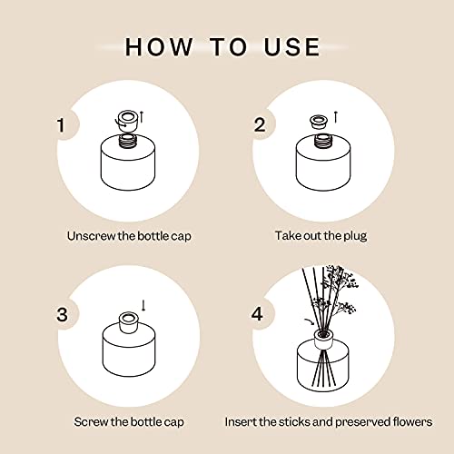 Cocorrína Premium Reed Diffuser Set With Preserved Baby'S Breath & Cotton Stick Lavender Thyme | 6.7Oz Scent Fragrance Lavender Oil Diffuser For Bedroom Bathroom Home Décor thumb #4