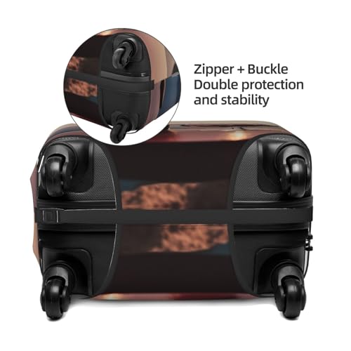 Travel Luggage Covers For Suitcase, Greek Wine Elastic Suitcase Protector Washable Anti-Scratch Suitcase Baggage Cover Luggage Protector Fits 18-32 Inch Luggage3