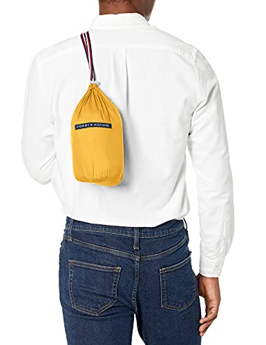 Image of Tommy Hilfiger Men's Lightweight Water Resistant Packable Down Puffer Jacket (Standard and Big & Tall), Yellow, Medium