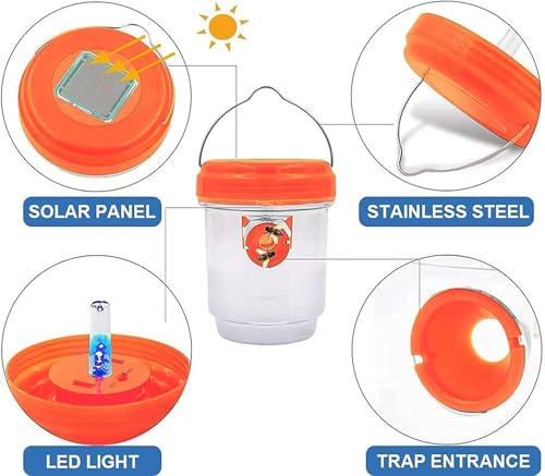 Outtkitywi PETOOR- 2 Pack Solar Wasp Traps thumb #2