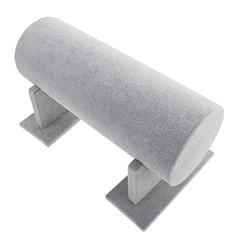 SOLUSTRE Hair Tie Display Stand Simple Scrunchies Organizer for Hair Accessories Storage Compact Headband Holder Women and Moms Grey