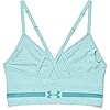 Under-Armour-Womens-Seamless-Low-Impact-Long-Heather-Bra Under Armour Women's Seamless Low Impact Long Heather Bra , Breeze (441)/Cosmos , Medium