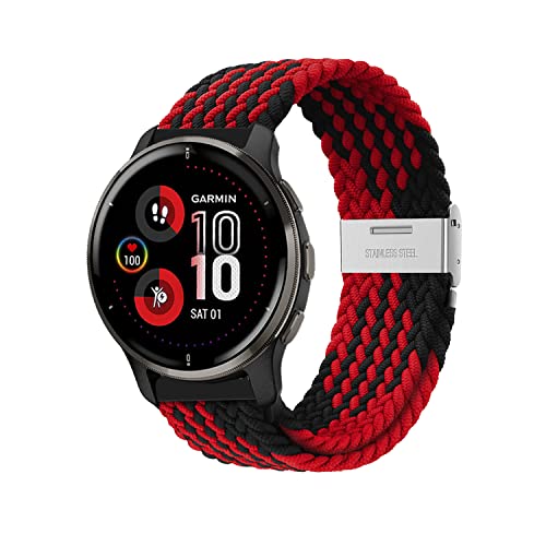 Niboow 20mm Strap for Garmin Venu Sq 2/Venu Sq 2 Music/Venu Sq/Venu Sq Music/Venu 2 Plus
