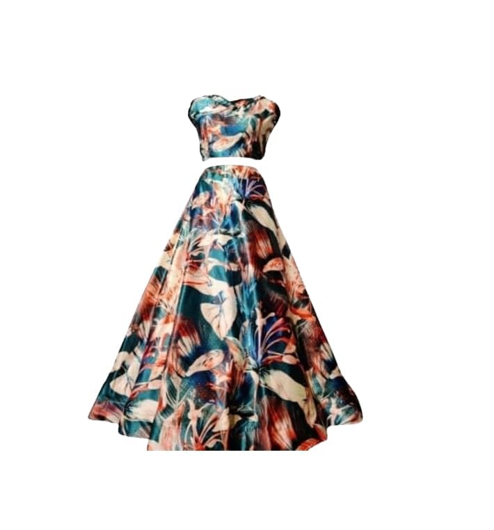 Printed Semi Stitched Lehenga & Crop TopBZ_KZ-BTCT-CROPTOP-picture-56