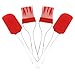 PRETYZOOM 4Pcs Silicone Basting Pastry Brushes Heat Resistant Cooking Brush with Spatula Spread Oil Butter Sauce Marinades for BBQ Grill Baste Cakes Meat Sausages Desserts Mixed Color